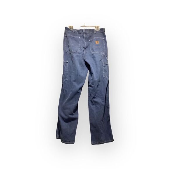 Carhartt Original Fit Utility Painters Denim Work Pants Sz 34/32 - Picture 2 of 9